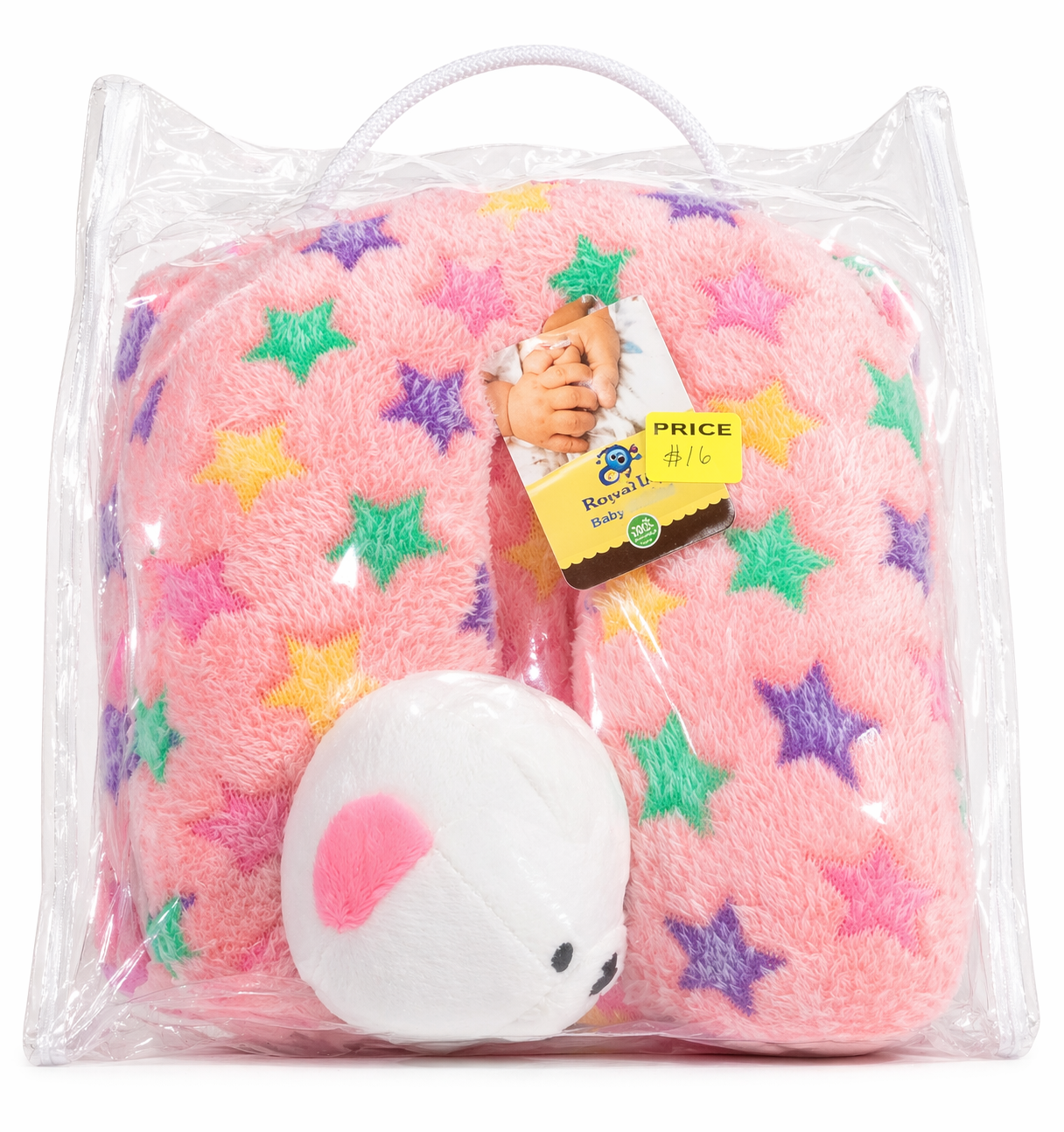 Baby Nursing Pillow & Blanket Set - Soft Plush with Stuffed Animal