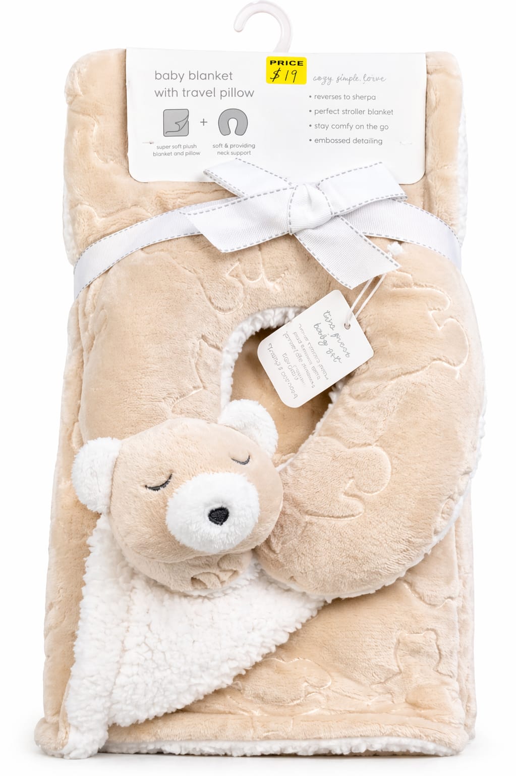 Baby Blanket with Travel Pillow