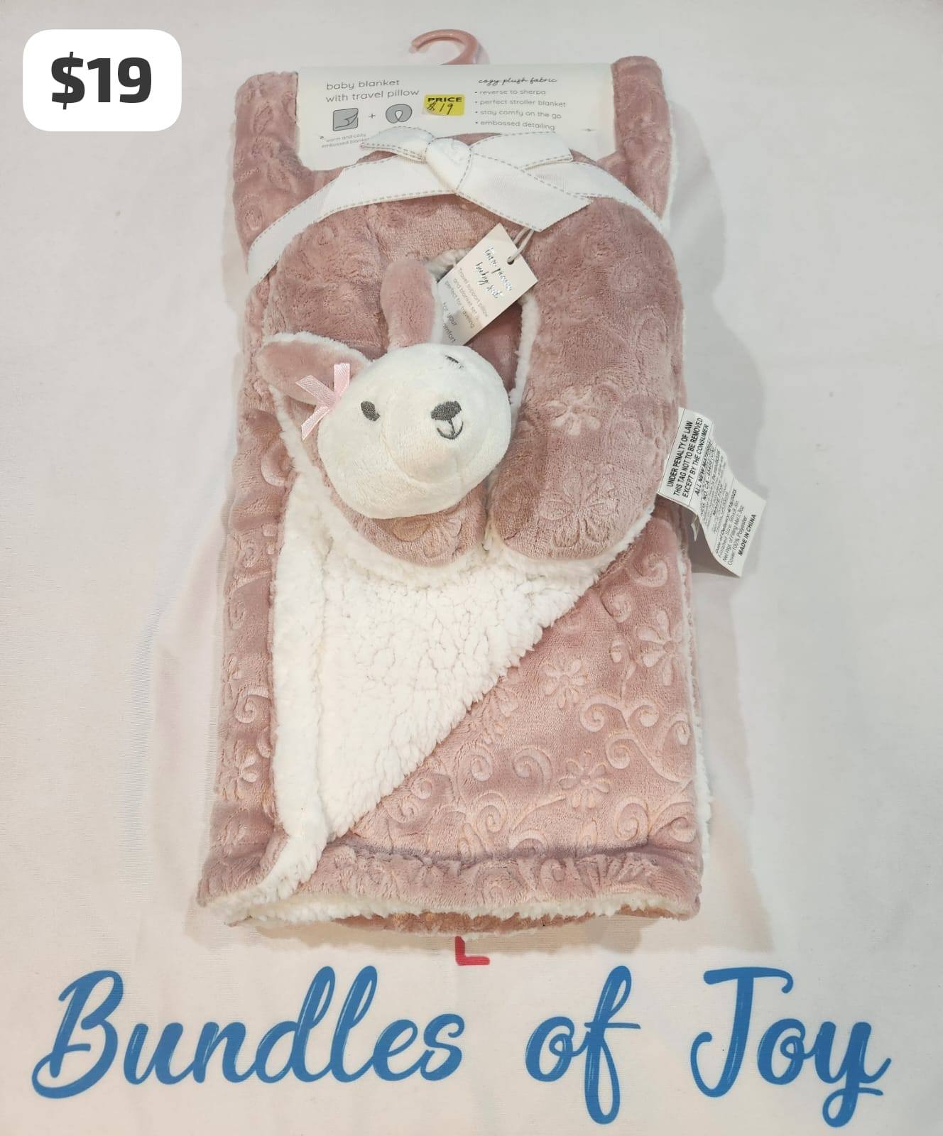 Baby Blanket with Travel Pillow – Soft & Cozy Comfort Set