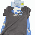 Baby Boy Dinosaur Bodysuit 3-Piece Set with Shorts and Socks - Dino Outfit