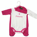 Baby Girl Princess Outfit Set with Matching Hat - Newborn Gift Set