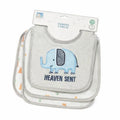 Baby Heaven Sent Elephant Bibs 5-Piece Set - Feeding Essentials