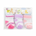 Baby Girl Socks 3-Pairs Set - Pink, Purple, Light Pink